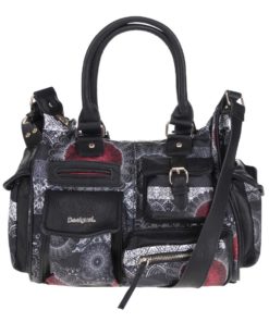 Černá vzorovaná kabelka Desigual London Barbados