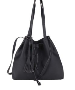 Černá větší crossbody kabelka se stahováním Haily´s Xena