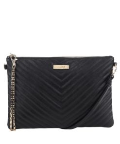 Černé žebrované psaníčko ALDO Pombia