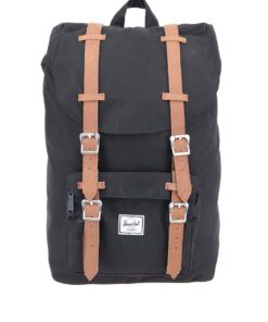 Černý menší batoh s přední kapsou Herschel Little America 17 l