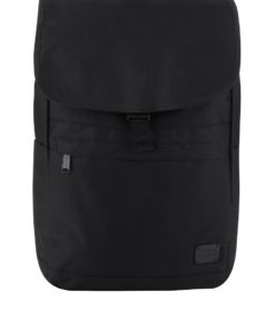 Černý unisex batoh s klopou a přezkou Spiral Commuter 15 l