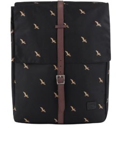 Černý unisex batoh s motivem ptáků Spiral Bird 16 l