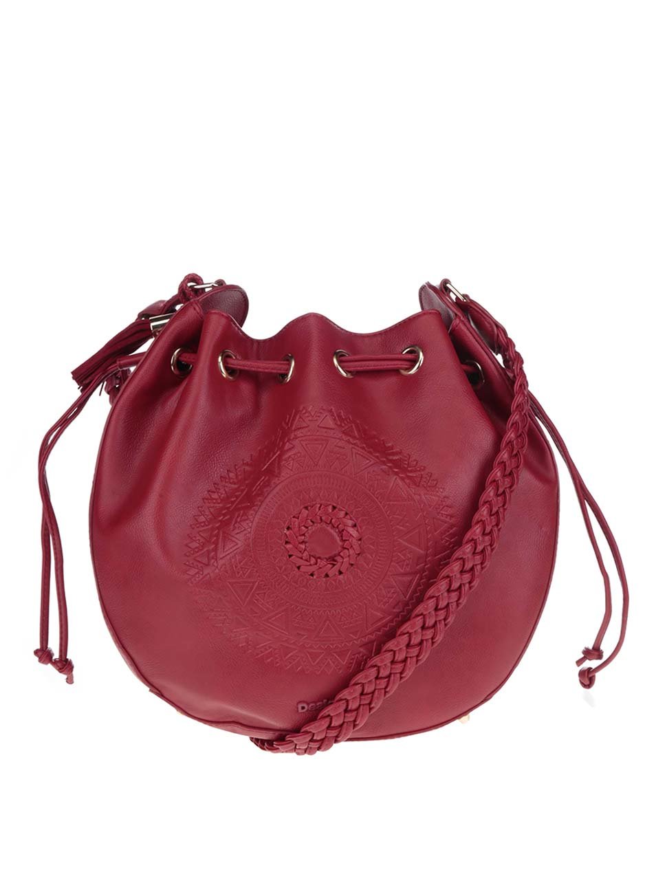 Červená crossbody kabelka se stahováním Desigual Assisi Patricia Červená crossbody kabelka se stahováním Desigual Assisi Patricia