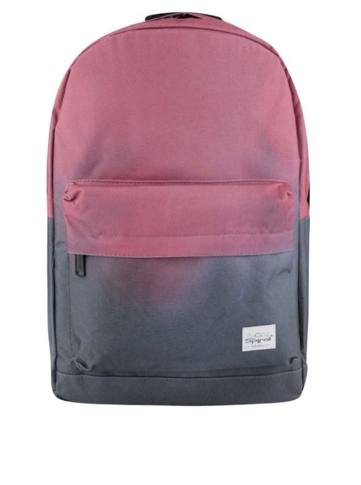 Šedo-růžový dámský batoh s ombré efektem Spiral Fade 18 l
