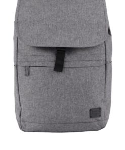 Šedý unisex batoh s klopou a přezkou Spiral Commuter 15 l