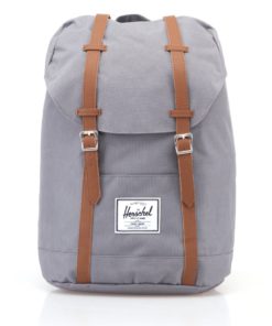 Šedý velký batoh s hnědými popruhy Herschel Retreat 19