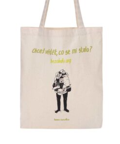 „Dobrá" plátěná taška Co se stalo pro Bezobalu