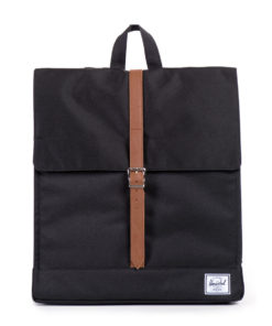 Batoh Herschel Supply City Mid-Volume Black / Tan Synthetic Leather