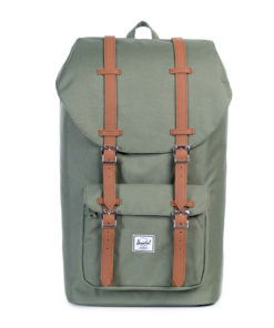 Batoh Herschel Supply Little America Deep Lichen Green / Tan Synthetic Leather