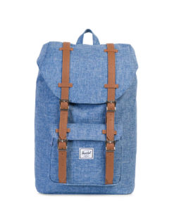 Batoh Herschel Supply Little America Mid-Volume Limoges Crosshatch / Tan Synthetic Leather