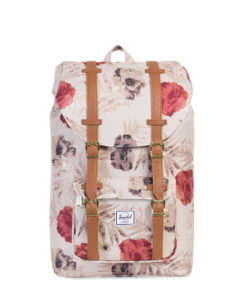 Batoh Herschel Supply Little America Mid-Volume Pelican Floria / Tan Synthetic Leather