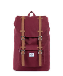 Batoh Herschel Supply Little America Mid-Volume Windsor Wine / Tan Synthetic Leather