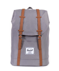 Batoh Herschel Supply Retreat Grey / Tan Synthetic Leather