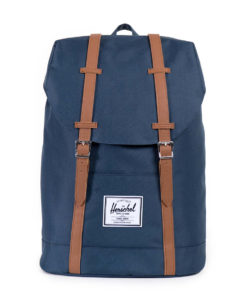 Batoh Herschel Supply Retreat Navy / Tan Synthetic Leather