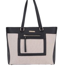 Béžovo-černá kabelka LYDC