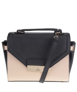 Béžovo-černá menší kabelka se zlatými detaily Dorothy Perkins