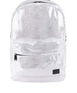 Dámský batoh ve stříbrné a krémové barvě Spiral Linings 18 l