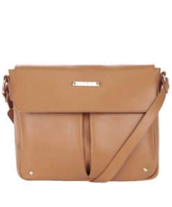 Hnědá crossbody kabelka LYDC