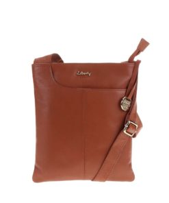 Hnědá kožená kabelka Liberty by Gionni Shaula