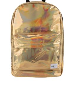 Holografický dámský batoh ve zlaté barvě Spiral Rave 18 l