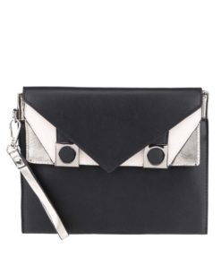 Krémovo-černé psaníčko se stříbrnými detaily Miss Selfridge