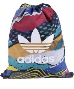 Modro-červený unisex vak adidas Originals Gymsack la Camo