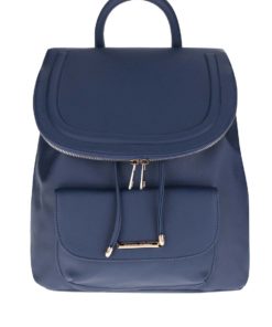 Modrý koženkový batoh Dorothy Perkins