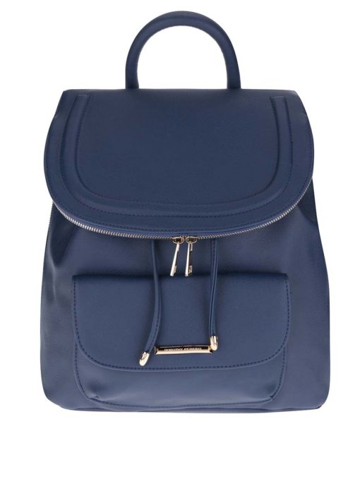 Modrý koženkový batoh Dorothy Perkins