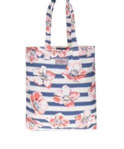 Růžovo-krémová pruhovaná taška s motivem květů Cath Kidston