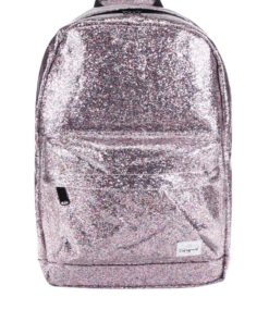 Růžový dámský třpitivý batoh Spiral Jewels 18 l