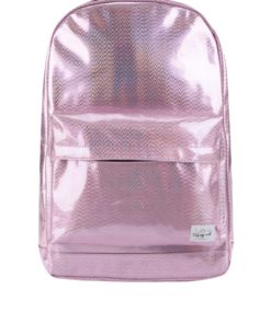 Světle růžový dámský holografický batoh Spiral Glitz 18 l
