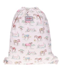 Světle růžový holčičí vak s motivem koní Cath Kidston
