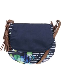 Tmavě modrá pruhovaná crossbody kabelka Desigual Genova Ivyblue