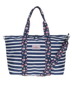 Tmavě modrá pruhovaná taška s pouzdrem 2v1 Cath Kidston