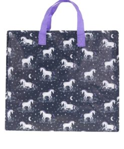 Tmavě modrá vzorovaná taška Sass & Belle