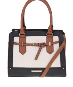 Černo-krémová kabelka s hnědými detaily Dorothy Perkins