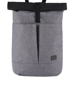 Černo-šedý unisex batoh s klopou Spiral Detroit 15 l