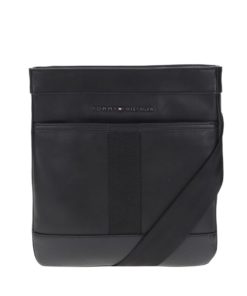 Černá pánská koženková crossbody taška Tommy Hilfiger