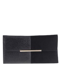 Černé psaníčko s třpytkami a v semišové úpravě Dorothy Perkins