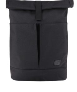 Černý unisex batoh s klopou Spiral Detroit 15 l