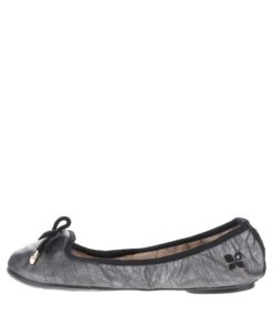 Šedé vzorované baleríny do kabelky Butterfly Twists Francesca