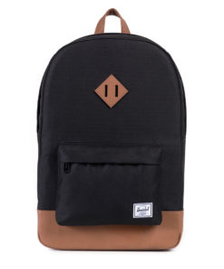 Batoh Herschel Supply Heritage Black / Tan Synthetic Leather
