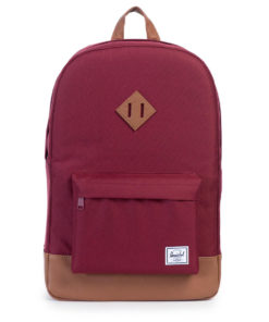 Batoh Herschel Supply Heritage Windsor Wine / Tan Synthetic Leather
