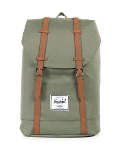 Batoh Herschel Supply Retreat Deep Lichen Green / Tan Synthetic Leather