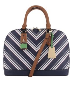 Krémovo-modrá kabelka s pruhy ALDO Yilari