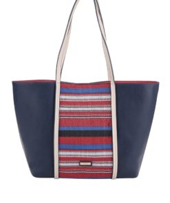 Modrý shopper s pruhy ALDO Gagliato