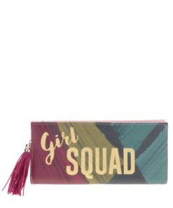 Vínovo-zelená peněženka s třásní Disaster