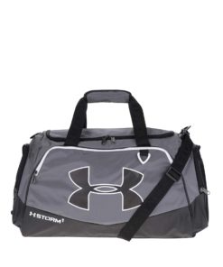 Černo-šedá pánská sportovní voděodolná taška 41 l Under Armour Duffel II.