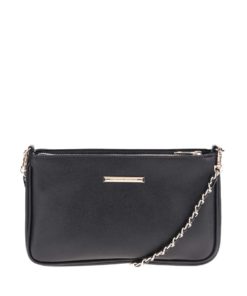 Černá  kabelka s detailem ve zlaté barvě Dorothy Perkins