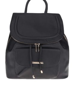 Černý koženkový batoh Dorothy Perkins